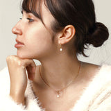 Blanche Pearl Hoops