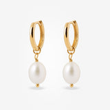 Blanche Pearl Hoops