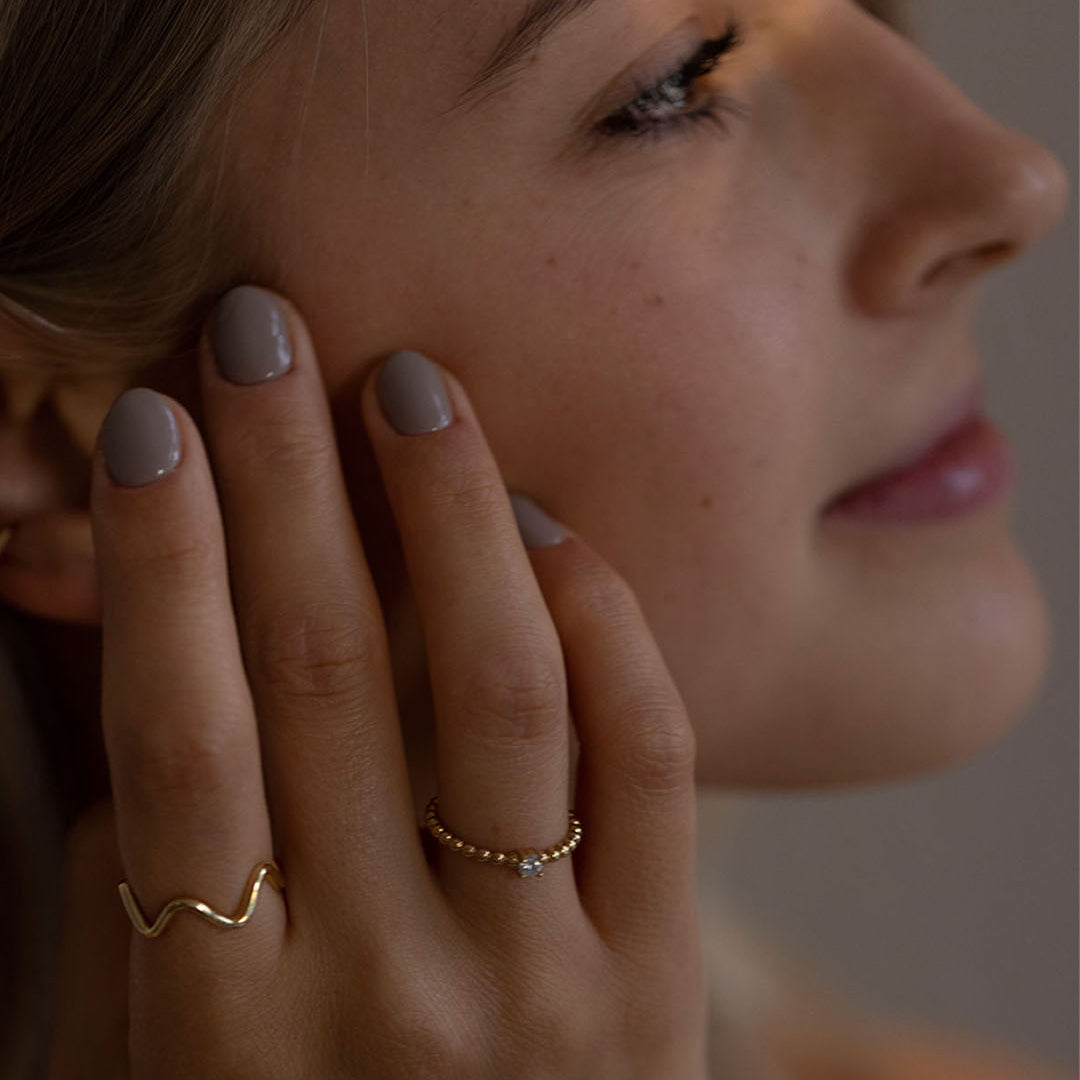 Lara Selina Ring Siber vergoldet