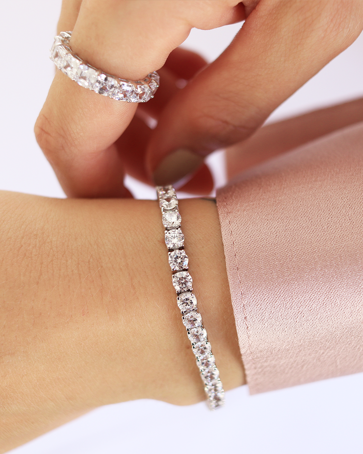 Tennisarmband Sterling Silber