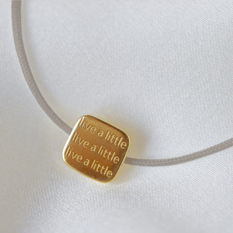 Lara Selina Armband silber vergoldet Stoffarmband