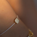 Lara Selina Armband silber vergoldet Stoffarmband