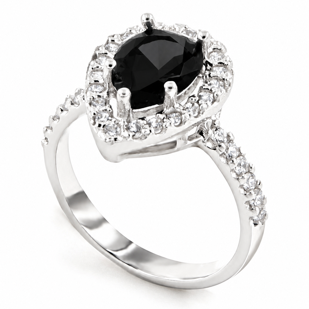 DROP Ring – 925er Silber mit Zirkonia