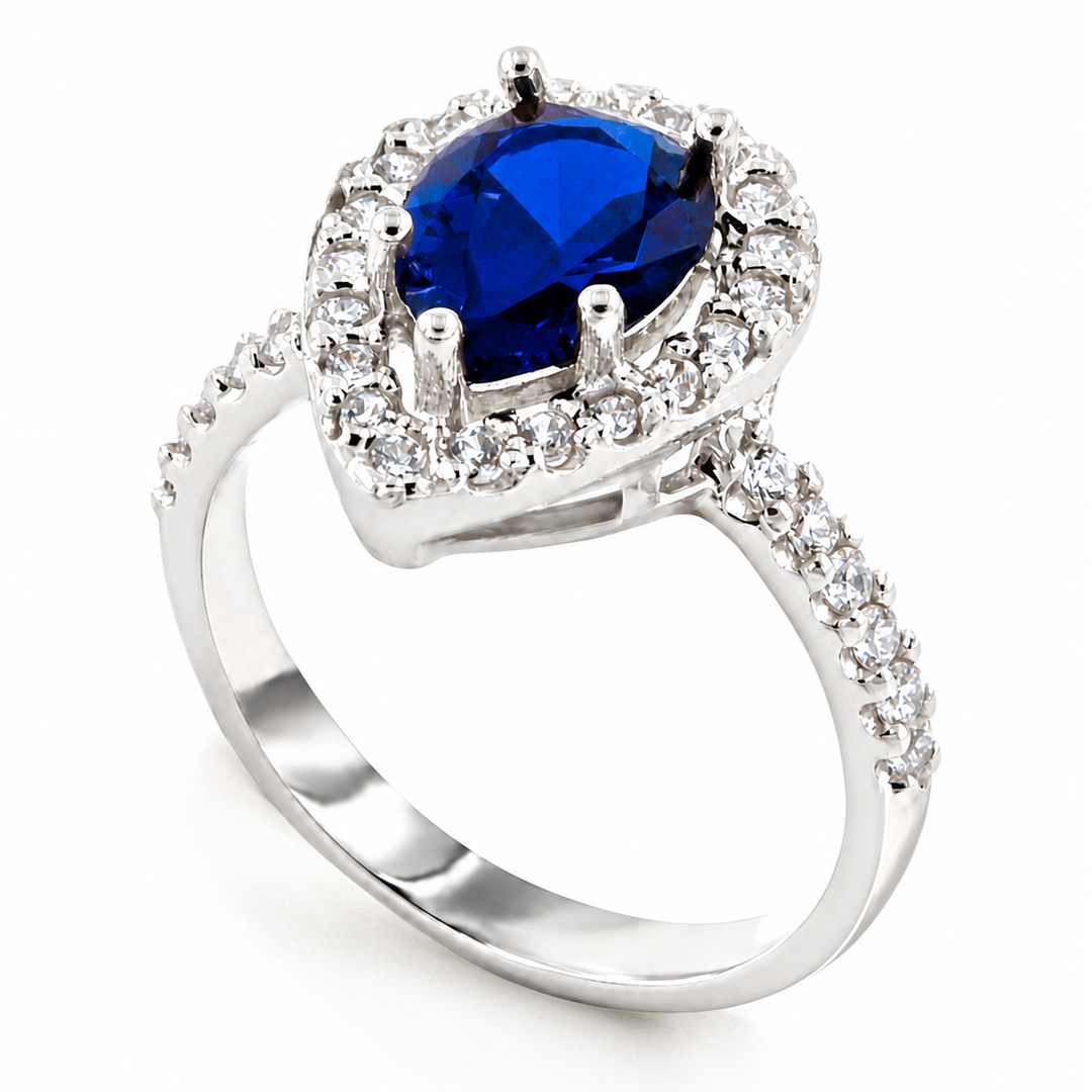 DROP Ring – 925er Silber mit Zirkonia