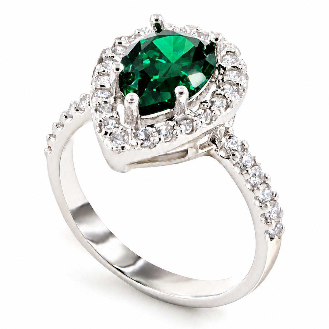 DROP Ring – 925er Silber mit Zirkonia