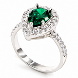 DROP Ring – 925er Silber mit Zirkonia