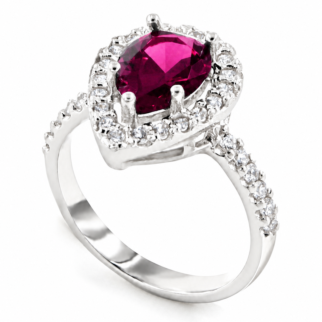 DROP Ring – 925er Silber mit Zirkonia