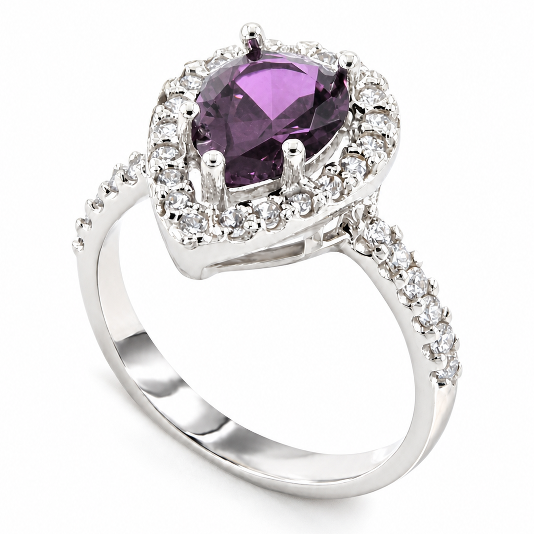 DROP Ring – 925er Silber mit Zirkonia
