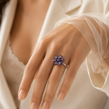 FLEUR Blütenring – 925er Silber mit Zirkonia