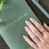LAXOBU Ring mit Edelsteinen - Peridot